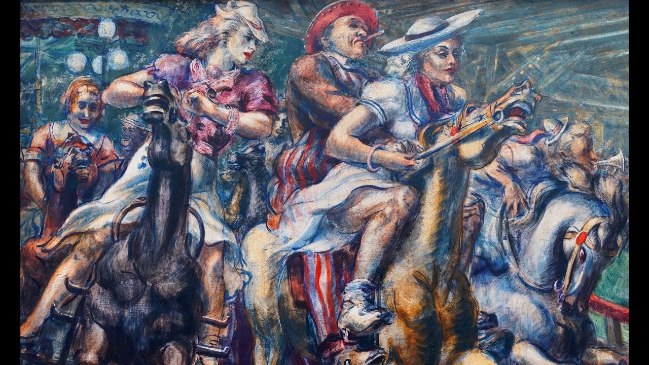 Reginald Marsh, Wooden Horses
