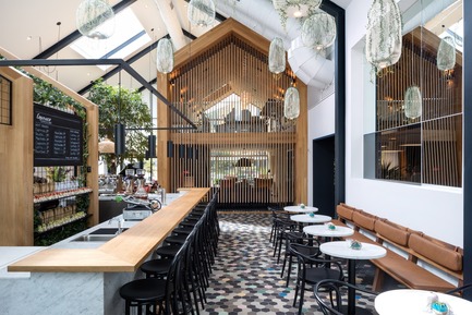 Press kit | 661-52 - Press release | INSIDE World Festival of Interiors Announces Day TwoWinners from RAI Amsterdam - INSIDE: World Festival of Interiors - Competition - Bars & Restaurant Winners: Harrison Urby – Entrance Café by Concrete - Photo credit: Concrete