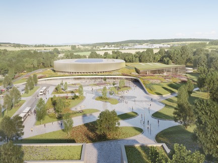 Press kit | 1018-07 - Press release | Metaform and Mecanoo Win the International Competition to Design the First Velodrome in Luxembourg - Metaform architects - Competition - Velodrome and Sports Complex - Photo credit: Mecanoo