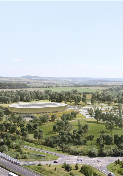 Press kit | 1018-07 - Press release | Metaform and Mecanoo Win the International Competition to Design the First Velodrome in Luxembourg - Metaform architects - Competition - Velodrome and Sports Complex - Photo credit: Mecanoo