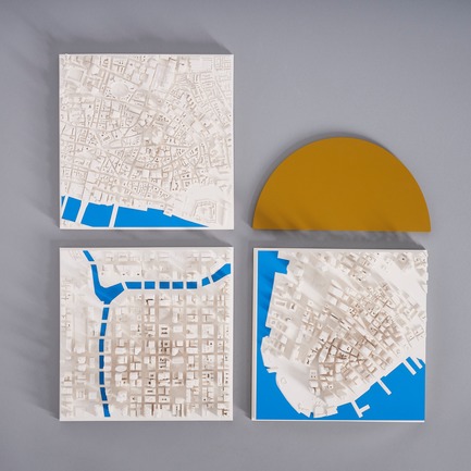 Press kit | 2253-07 - Press release | A Small World Filled With Big Ideas - Chisel & Mouse - Product - London - Chicago - New York 'Blue River' Cityscapes&nbsp;by&nbsp;Chisel & Mouse - Photo credit: Chisel & Mouse