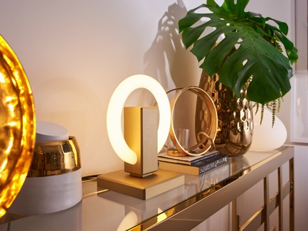 Press kit | 3412-02 - Press release | Karice, Award Winning Designer Unveils its Latest Luminaire - Olah Table Lamp - Karice Enterprises Ltd. - Product - Olah Table Lamp - Jewelry on a Sideboard - Photo credit: Jordan N. Dery