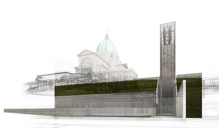 Press kit | 865-33 - Press release | Second Major Award Distinguishes Architectural Concept for Saint Joseph's Oratory of Mount Royal - Lemay - Competition - Visitor Pavilion and Carillon - Saint Joseph's Oratory of Mount Royal - Photo credit: Lemay 