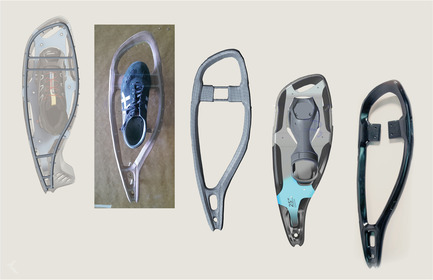 Press kit | 2540-01 - Press release | Bobcat Carbon Fiber Snowshoes - Benjamin Miller - Industrial Design - 2D to 3D Development - Photo credit: Ben Miller