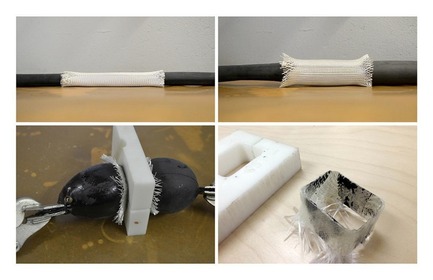 Press kit | 2540-01 - Press release | Bobcat Carbon Fiber Snowshoes - Benjamin Miller - Industrial Design - Inflation Bladder Molding Tests - Photo credit: Ben Miller