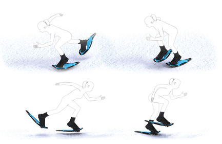 Press kit | 2540-01 - Press release | Bobcat Carbon Fiber Snowshoes - Benjamin Miller - Industrial Design - On Figure Referance - Photo credit: Ben Miller