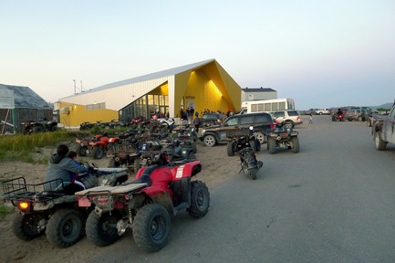 Press kit | 3256-01 - Press release | Nunavik's New Cultural Centre Opens Its Doors - Blouin Orzes architectes - Institutional Architecture - Gathering for the official opening<br> - Photo credit: Blouin Orzes architectes  