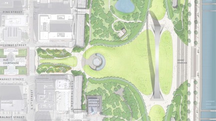 Press kit | 3242-01 - Press release | Museum at the Gateway Arch Opening July 3, 2018 - James Carpenter Design Associates - Institutional Architecture - Plan of the Museum at the Gateway Arch<br> - Photo credit: MVVA/JCDA