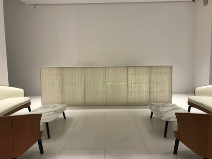 Press kit | 964-05 - Press release | Capital Bank's Facade in Jordan with Self-Supporting LUCEM Light-Concrete Walls - LUCEM GmbH - Commercial Architecture -   LUCEM Lichtbeton® – Light transmitting concrete Amman Capital Bank facade   - Photo credit:  Nabil Otteneh, Sireen Al Khatib, Paradigm DH 