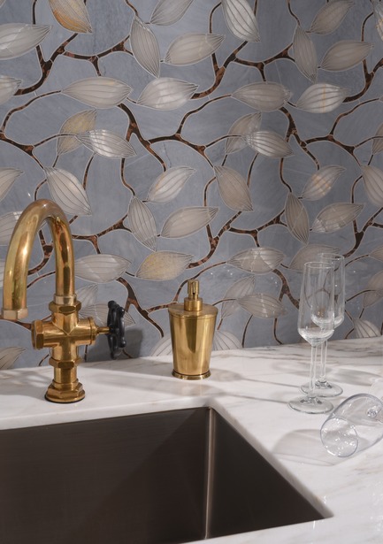 Press kit | 1650-03 - Press release | Launch of the French Quarter Collection - Mosaïque Surface - Product - Magnolia Buds, FRENCH QUARTER COLLECTION - Photo credit: Mosaïque Surface