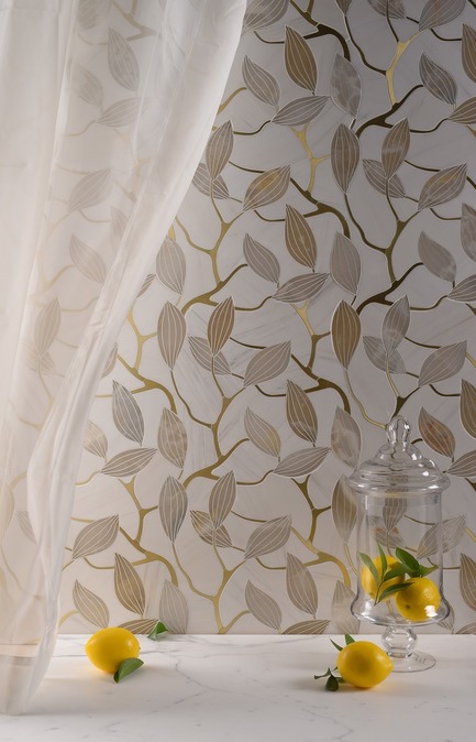 Press kit | 1650-03 - Press release | Launch of the French Quarter Collection - Mosaïque Surface - Product - Magnolia Buds, FRENCH QUARTER COLLECTION - Photo credit: Mosaïque Surface