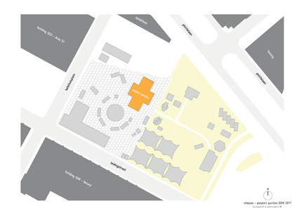 Press kit | 3293-01 - Press release | People's Pavilion - 100% Borrowed - bureau SLA & OvertredersW - Urban Design - site plan - Photo credit: bureau SLA