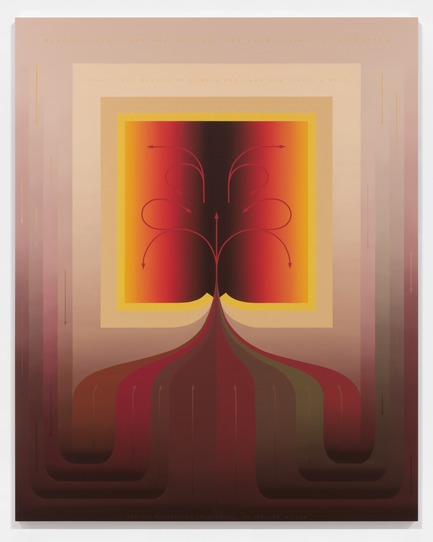 Press kit | 1969-04 - Press release | Fairmont the Queen Elizabeth Unveils Its New Art Collection - Over 123 Works by 37 Contemporary Artists - Fairmont The Queen Elizabeth, MASSIVart Collection and Sid Lee Architecture - Art - NICOLAS GRENIER, One Day Mismatched Anthems Be Shouted in Tune, 2014, Oil and acrylic on wood canvas  - Photo credit: Guy L'heureux