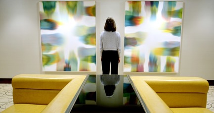 Press kit | 1969-04 - Press release | Fairmont the Queen Elizabeth Unveils Its New Art Collection - Over 123 Works by 37 Contemporary Artists - Fairmont The Queen Elizabeth, MASSIVart Collection and Sid Lee Architecture - Art - LUCE MEUNIER, Eaux de surface #1, 2015, Acrylic on cotton canvas, Eaux de surface #6, 2017, Acrylic on cotton canvas  - Photo credit: Martin Laporte