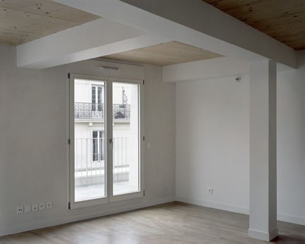 Press kit | 3378-01 - Press release | Social Housing Units in Massive Stone - Barrault Pressacco architectes - Residential Architecture - Barrault Pressacco - Oberkampf - Photo credit: (c)-Maxime-Delvaux