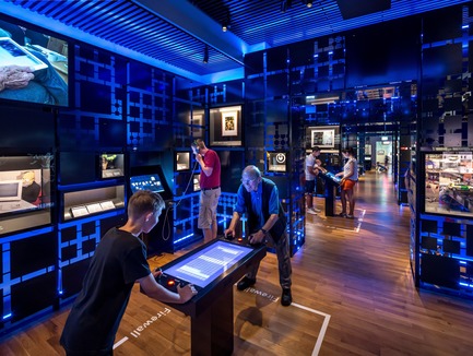 Press kit | 2876-01 - Press release | Kossmann.dejong Designs New Permanent Exhibition for the Swiss Museum of Communication - Kossmann.dejong, exhibition architects - Event + Exhibition - Museum of Communication, Bern, Firewall - Photo credit:   Thijs Wolzak  