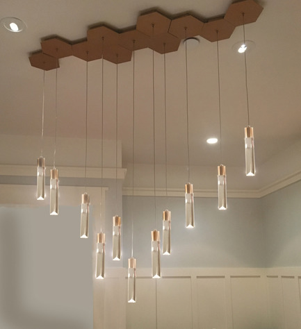 Press kit | 2024-01 - Press release | Canadian Lighting Company Archilume Unveils Three New LED Luminaire Lines at  ICFF May 20-23, 2018 - Archilume - Lighting Design - Archilume’s Configurate canopy system for expanded creative lighting expressions. - Photo credit: Archilume