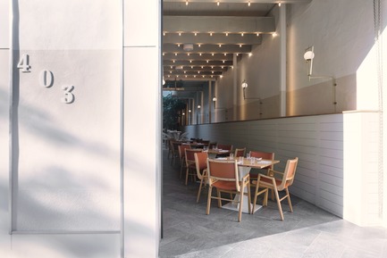 Press kit | 788-05 - Press release | Restaurant "Perles et Paddock" - FX Studio by clairoux - Commercial Interior Design - street front interior design restaurant montreal - Photo credit: atelier welldone