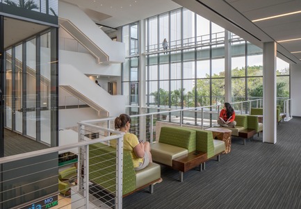 Press kit | 2353-02 - Press release | Innovative and Award-Winning Facade of USF-SP's Tiedemann College of Business Recalls Native Coral in Ecofriendly Envelope - ikon.5 architects - Institutional Architecture - typical classroom - Photo credit: Brad Feinknopf