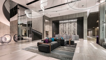 Press kit | 2066-07 - Press release | II BY IV DESIGN Creates Place with Art, Rather than Simply a Place for Art - II BY IV DESIGN - Art - Marriott Signature Hotel & Residences - Photo credit: Norm Li Architectural Graphics