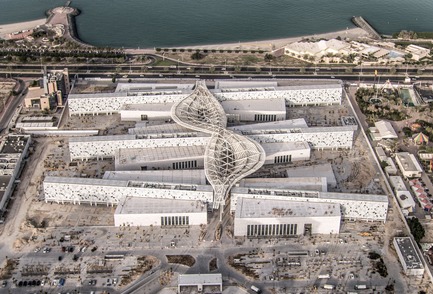 Press kit | 3073-01 - Press release | Sheikh Abdullah Al Salem Cultural Centre - SSH - Institutional Architecture - Sheikh Abdullah Al Salem Cultural Centre Aerial Shot 1 - Photo credit: SSH