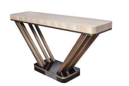 Retro Aesthetic of the Swinging 60s Press kit | 3068-01 - Press release | Retro Aesthetic of the Swinging 60s - Leyla Uluhanli Interiors - Product - Downtown Console, Leyla Uluhanli Collection - Photo credit: Leyla Uluhanli Interiors