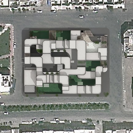 Press kit | 3042-01 - Press release | Tehran Educational Complex for Students with Special Needs - Arezou Zaredar - Competition -  Tehran Educational Complex for Students with Special Needs - Top View  - Photo credit:  Arezou Zaredar 