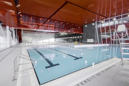 Press kit | 2206-02 - Press release | "Complexe sportif Saint-Laurent" - Saucier + Perrotte Architectes/HCMA - Institutional Architecture - Interior pool - Photo credit: Olivier Blouin