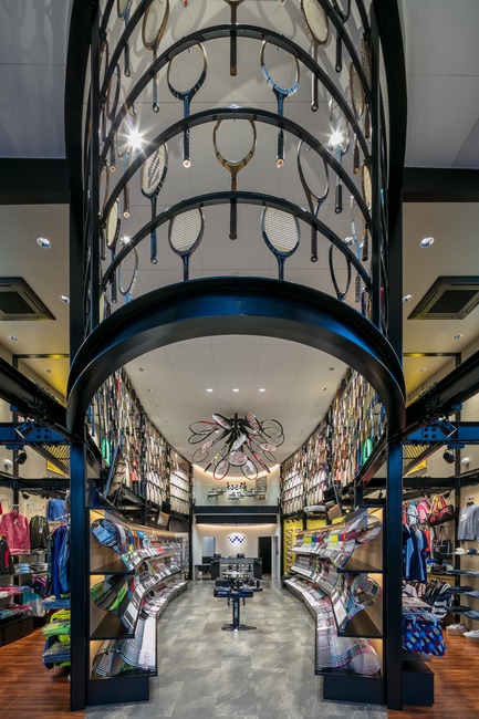 Press kit | 3003-01 - Press release | WADA Sports, Flagship Store - Matsuya Art Works / KTX archiLAB - Commercial Interior Design - The Ellipse<br> - Photo credit: Stirling Elmendorf