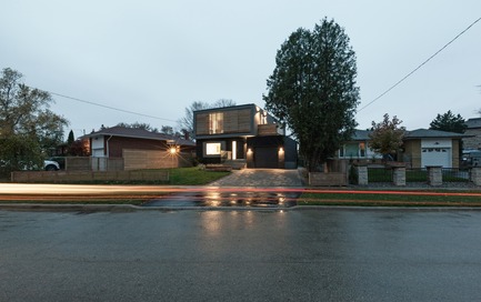 Press kit | 3057-01 - Press release | Flipped House - Atelier RZLBD - Residential Architecture - Flipped House, main elevation - Photo credit: Borxu