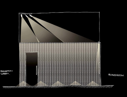 Press kit | 2531-01 - Press release | Corrs Chambers Westgarth - Electrolight - Lighting Design - Artistic Sketch - Corridor  - Photo credit: Electrolight