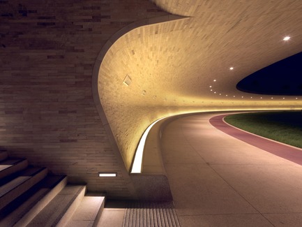 Press kit | 2404-02 - Press release | Oxygen Park, Education City, Doha - Qatar Foundation, AECOM - Institutional Architecture - Covered Walkway - Entrance Stair - Photo credit: Markus Elblaus