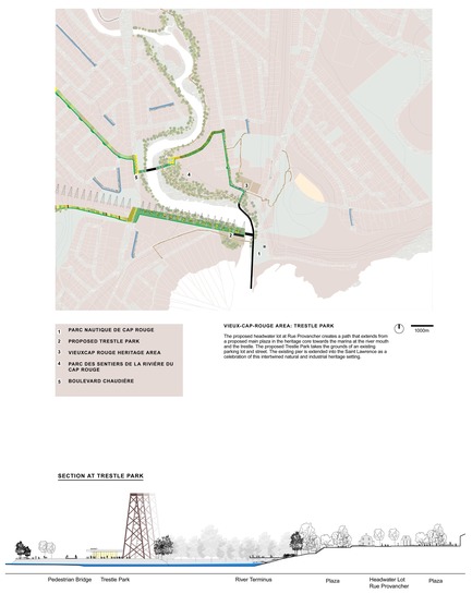 Press kit | 2647-02 - Press release | International Ideas Competition Reinventing Our Rivers: Four Rivers, Three Winners - Ville de Québec - Urban Design - First place - River Cap Rouge Area of Interest - Photo credit: The CADASTER team