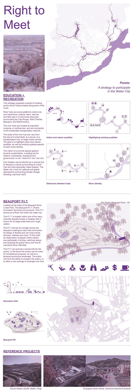 Press kit | 2647-02 - Press release | International Ideas Competition Reinventing Our Rivers: Four Rivers, Three Winners - Ville de Québec - Urban Design - Second place - A strategy to participate in the Water City - Photo credit: The WHITE Arkitekter team