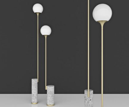 Press kit | 3267-01 - Press release | Manfredi Style Presents "Aesthetic Visions" for Fuorisalone, Milano Design Week 2018 - Manfredi Style - Event + Exhibition - Ion Floor Lamps by Caroline Ficker  - Photo credit: Image Courtesy of Caroline Ficker (Brazil)