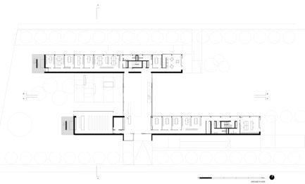 Press kit | 2613-01 - Press release | Faber Headquarters - GEZA - Gri e Zucchi architetti associati - Industrial Architecture -         Ground Floor Plan - Photo credit:  GEZA