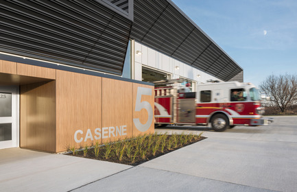 Press kit | 1695-02 - Press release | Fire Station #5 - STGM Architects + CCM2 Architects - Institutional Architecture - Photo credit: Stéphane Groleau