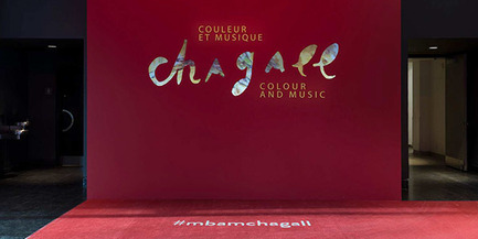 Press kit | 916-10 - Press release | Menkès Shooner Dagenais LeTourneux Architectes Part of the MMFA’s Successful Exhibition "Chagall: Colour and Music" - Menkès Shooner Dagenais LeTourneux Architectes in collaboration with the Montreal Museum of Fine Arts - Event + Exhibition -  Exhibition "Chagall: Colour and Music"<br>Montreal Museum of Fine Arts (MMFA)<br>Menkès Shooner Dagenais LeTourneux Architects  - Photo credit:  © SODRAC & ADAGP 2017, Chagall ®&nbsp;<br>Photo MMFA, Denis Farley 