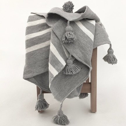 Press kit | 798-08 - Press release | Ramacieri Soligo Expands and Develops Its Decorative Collection - Ramacieri Soligo - Lifestyle - Lou Throw - Gray - Photo credit: Ramacieri Soligo 