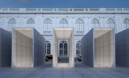 Press kit | 2551-01 - Press release | The Lima Art Museum New Contemporary Art Wing - AYBARS ASCI, Efficiency Lab for Architecture PLLC - Art - View from the plaza - Photo credit:  Efficiency Lab for Architecture PLLC 