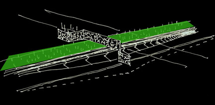 Press kit | 2366-01 - Press release | A New Viaduct for the MIL Campus of the Université de Montréal - civiliti - Urban Design - Early Conceptual Sketch  - Photo credit: Peter Soland