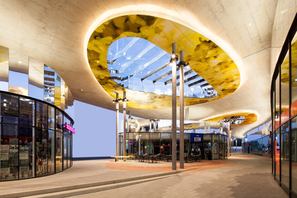 Press kit | 2274-01 - Press release | Shopping Nord Graz - BEHF Architects - Commercial Architecture - Two new glazed pavilions under a striking canopy-like roof - Photo credit: Markus Kaiser