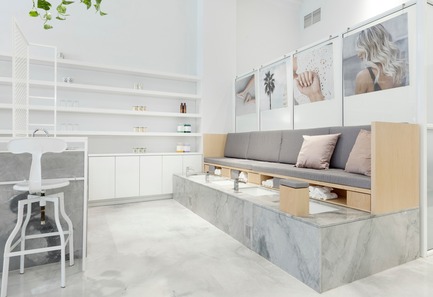 Press kit | 1332-02 - Press release | Montreal's Leading Destination for Nail Art, Le Manoir, Receives a Brand-New Look - Tuxedo - Commercial Interior Design - Photo credit: Maxime Brouillet