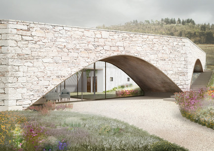 Press kit | 2219-01 - Press release | Winery in Chianti - IB Studio _ Arch. Invernizzi & Bonzanigo - Commercial Architecture - foyer - Photo credit: IB Studio _ Arch. Invernizzi & Bonzanigo