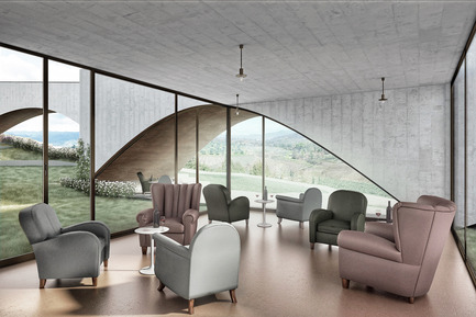 Press kit | 2219-01 - Press release | Winery in Chianti - IB Studio _ Arch. Invernizzi & Bonzanigo - Commercial Architecture - tasting & selling area - Photo credit: IB Studio _ Arch. Invernizzi & Bonzanigo