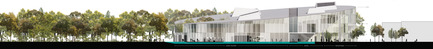 Press kit | 752-04 - Press release | NFOE/ HCMA Awarded Complexe Aquatique de Laval - NFOE/ HCMA consortium - Institutional Architecture - Elevation A - Photo credit: City of Laval