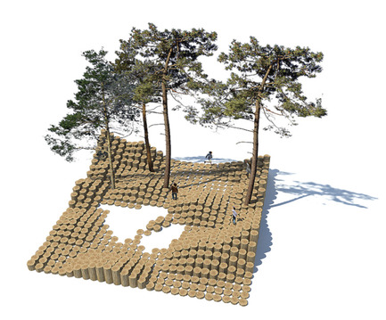 Press kit | 837-20 - Press release | International Garden Festival 2017 - Announcement of the Designers for its 18th Edition - International Garden Festival / Reford Gardens - Landscape Architecture -  THE WOODSTOCK  by Atelier Yok-Yok [Steven Fuhrman, Samson Lacoste & Luc Pinsard, architects, Laure Qarémy, teacher & Pauline Lazareff, architect engineer], Paris (France) - Photo credit: International Garden Festival