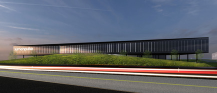 Press kit | 865-21 - Press release | Lemay to Design New Lumenpulse Head Office: A Window on the St. Lawrence River - Lemay - Commercial Architecture - Perspective - Dynamic Lighting  - Photo credit: Lemay