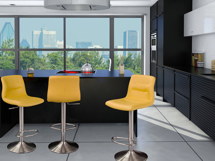 A New Line of Kitchen Stools Launched in Quebec Press kit | 2044-02 - Press release | A New Line of Kitchen Stools Launched in Quebec - Walter Tabourets - Product - Cozy Stool - Photo credit: Wattitude Photo