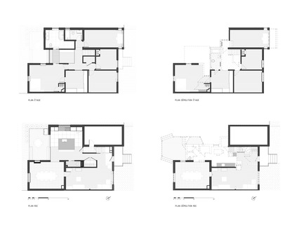 Press kit | 1142-06 - Press release | La Cardinale - L. McComber - Residential Architecture - Floor plans including demolition plans - Photo credit: L. McComber